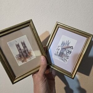 Pair Of Prints of France 1985, 86 Signed